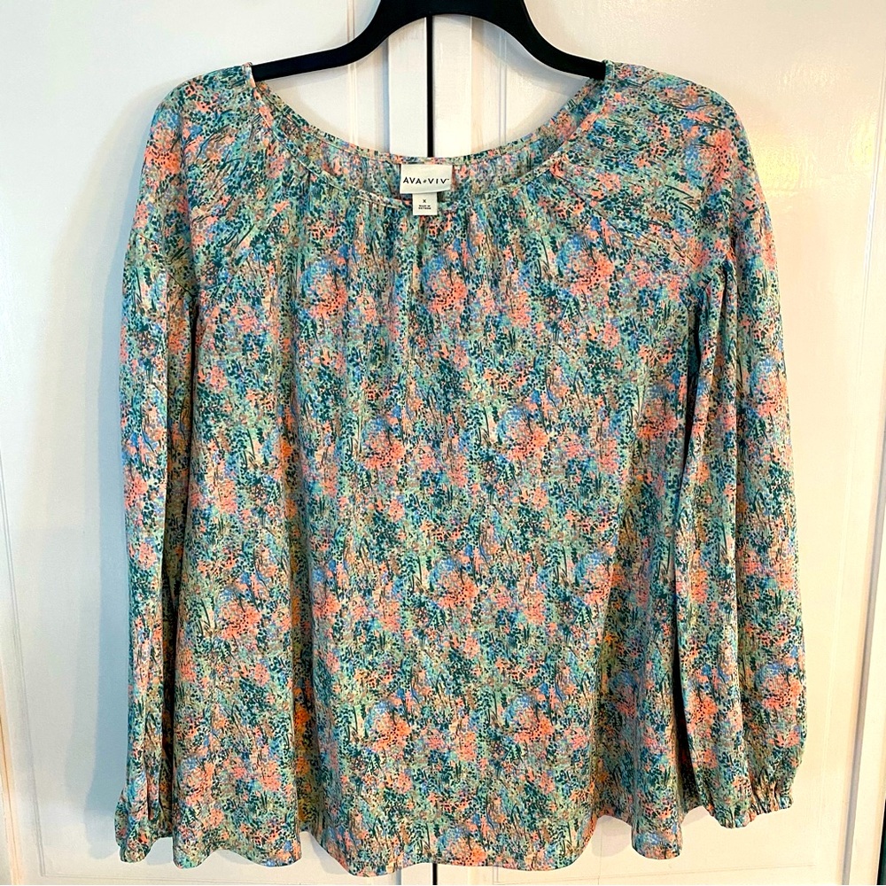 Ava & Viv plus size colorful blouse
